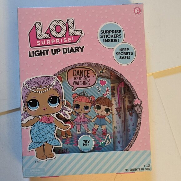 NWT LOL Surprise! Light Up Diary Pink L.O.L. Dolls Journaling Writing LED NIP - Picture 5 of 8